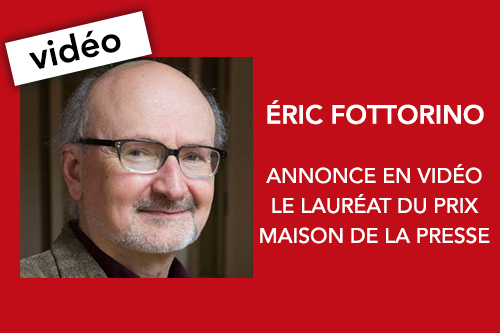 Vidéo de l'annonce du Prix Maison de la Presse 2020